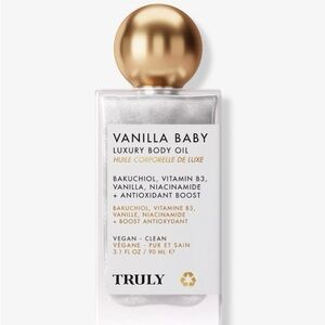 TRULY Vanilla Baby Luxury Body Oil - White & Gold